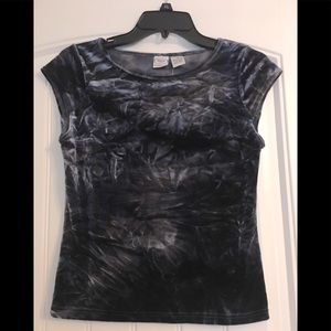 NWT Navy velvet, almost a tie-dye style